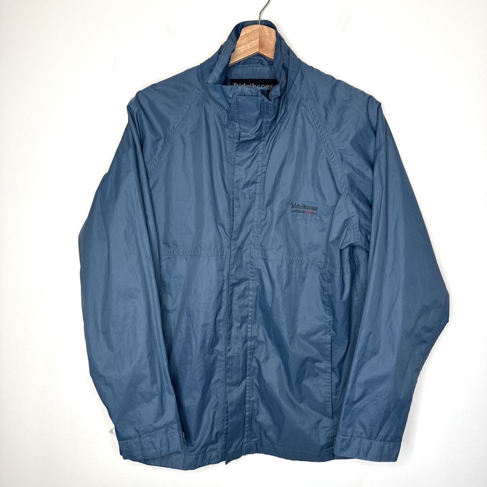 Didriksons 1913 Storm‎ System Tigris Windbreaker Jacket 160 cm Blue Womens S Boy